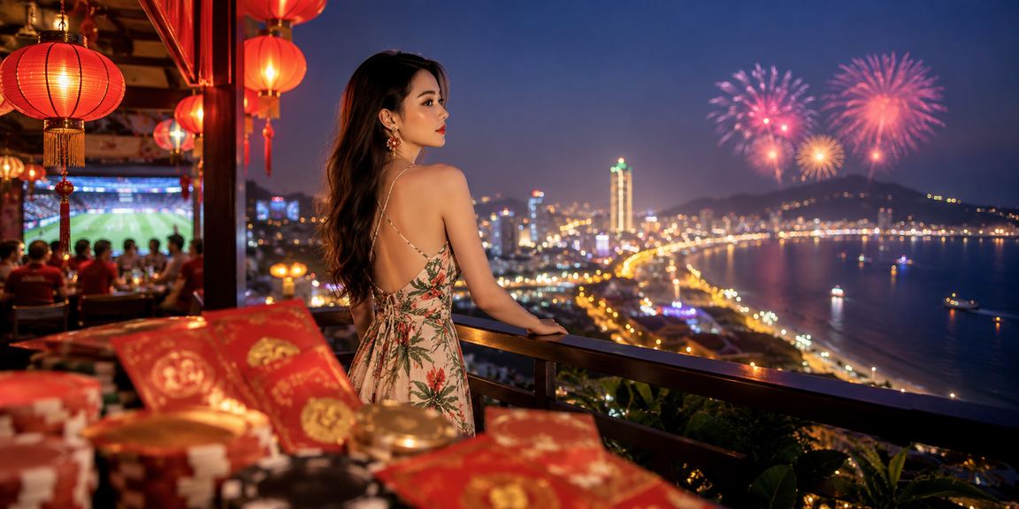 Lễ hội xổ số và khuyến mãi tại Vũng Tàu ánh đèn đêm